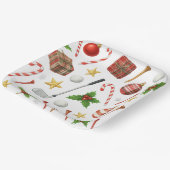 ゴルフボール及びゴルフ用具を備えたゴルフクリスマス ペーパープレート (傾斜あり)