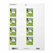 ゴルフボール及びティー差出人住所ラベル ラベル (フルシート)