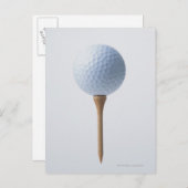 ゴルフボール及びティー ポストカード (正面/裏面)