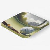 ゴルフボール及びマウス ペーパープレート (傾斜あり)