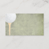 ゴルフボール名刺テンプレート動揺してスタイル 名刺 (正面)