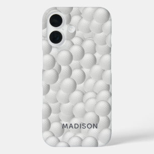 ゴルフボール名前をカスタムするの電話ケース iPhone 16ケース