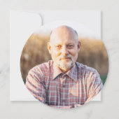 ゴルフボール引退パーティー写真サークル 招待状 (裏面)