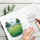 ゴルフボール打水打球ゴルフプレーヤー誕生日 カード