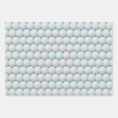 ゴルフボール抽象デザイン包装紙シート ラッピングペーパーシート (正面2)