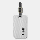 ゴルフボール抽象デザイン荷札 ラゲッジタグ (正面縦)