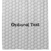 ゴルフボール抽象芸術シャワーカーテン シャワーカーテン (正面)