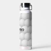 ゴルフボール抽象芸術Thor銅真空絶縁 ウォーターボトル (背面)