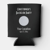 ゴルフボール独身パーティーの結婚式の贈り物 缶クーラー (正面)