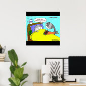 ゴルフボール病院ポスタおもしろいープリント ポスター (ホームオフィス)