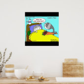 ゴルフボール病院ポスタおもしろいープリント ポスター (キッチン)