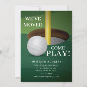 ゴルフボール移動告知カード 招待状 (正面)