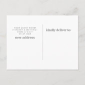 ゴルフボール移動告知カード 案内ポストカード (裏面)