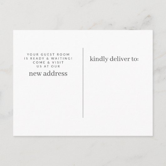 ゴルフボール移動告知カード 案内ポストカード (裏面)