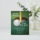 ゴルフボール移動告知カード 案内ポストカード (スタンド正面)