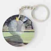 ゴルフボール積層組成物 キーホルダー (裏面)