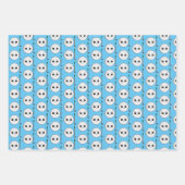 ゴルフボール誕生日とクリスマス ラッピングペーパーシート (正面2)