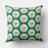 ゴルフボール誕生日パーティー – 50thまたは他の年 クッション (裏面)