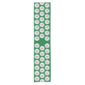 ゴルフボール誕生日パーティー – 50thまたは他の年 ショートテーブルランナー (正面)