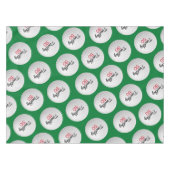 ゴルフボール誕生日パーティー – 50thまたは他の年 テーブルクロス (正面(横))