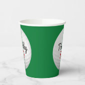 ゴルフボール誕生日パーティー – 50thまたは他の年 紙コップ (左)