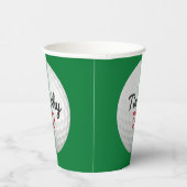 ゴルフボール誕生日パーティー – 50thまたは他の年 紙コップ (右)