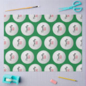 ゴルフボール誕生日パーティー – 50thまたは他の年 薄葉紙 (クラフト)