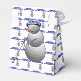 ゴルフボール雪だるまクリスマス フェイバーボックス