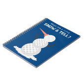 ゴルフボール雪だるま ノートブック (左側)