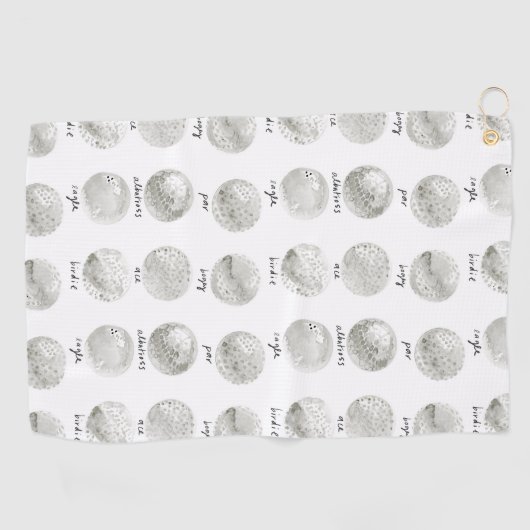 ゴルフボール電位 ゴルフタオル (横)