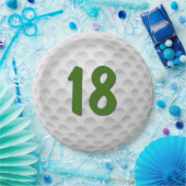 ゴルフボール18番目の誕生日紙プレート ペーパープレート (パーティー)