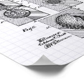 ゴルフボール1902特許アート – 並んだピーパー ポスター (角)