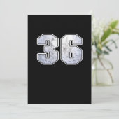 ゴルフボール36th誕生祝いスポーツギフト 招待状 (スタンド正面)