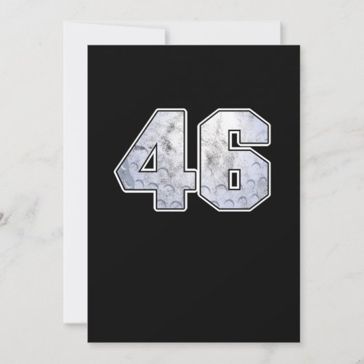 ゴルフボール46th誕生祝いスポーツギフト 招待状 (正面)