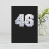 ゴルフボール46th誕生祝いスポーツギフト 招待状 (スタンド正面)