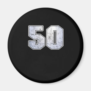 ゴルフボール50誕生祝いスポーツギフト マグネット