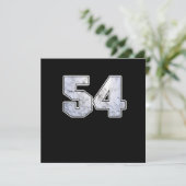 ゴルフボール54th誕生祝いスポーツギフト 招待状 (スタンド正面)