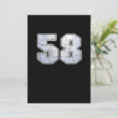 ゴルフボール58誕生祝いスポーツギフト 招待状 (スタンド正面)