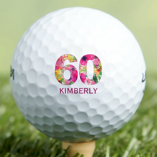 ゴルフボール60年カスタム間ゴルフボール60歳の誕生日 ゴルフボール