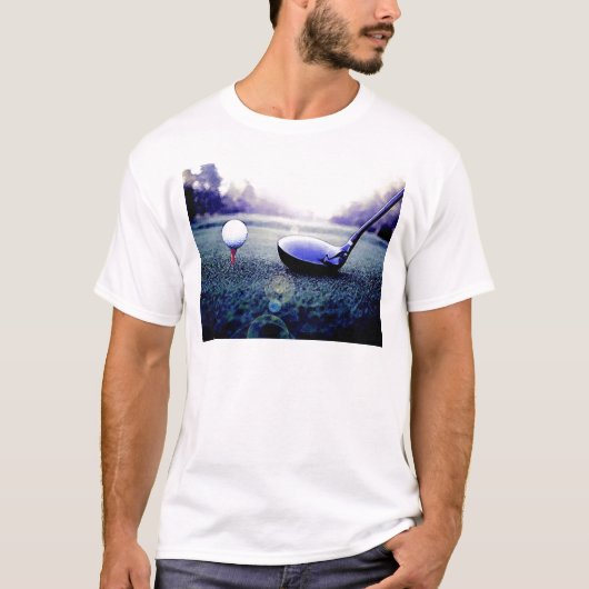 ゴルフボール&こうもり Tシャツ (正面)