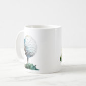 ゴルフボール コーヒーマグカップ (正面左)