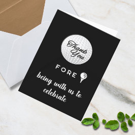 ゴルフボール サンクス フォア！ ブラック＆ホワイト カスタム サンキューカード