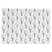 ゴルフボール シルエット ティー クラシック デザイン ラージペーパーバッグ (裏面)