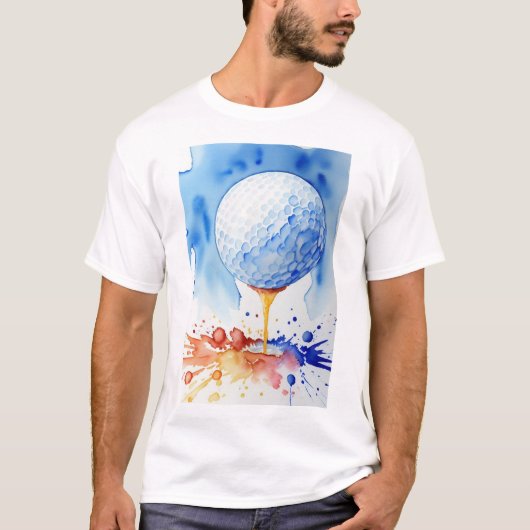 ゴルフボール スプラッシュ ゴルフ Tシャツ (正面)