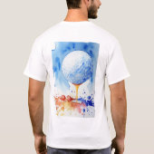 ゴルフボール スプラッシュ ゴルフ Tシャツ (裏面)