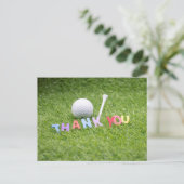 ゴルフボール&ティーサンキューカード ポストカード (スタンド正面)
