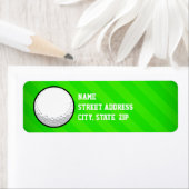 ゴルフボール;ネオングリーンストライプボール ラベル (インサイチュ)