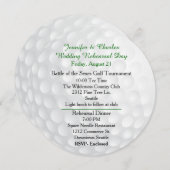 ゴルフボール プレウェディング フェスティビティ ご招待 招待状 (正面/裏面)
