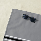 ゴルフボール ユニーク名言 オーダーメイド テキスト ゴルファー ギフト グレー ビーチタオル (インサイチュ)