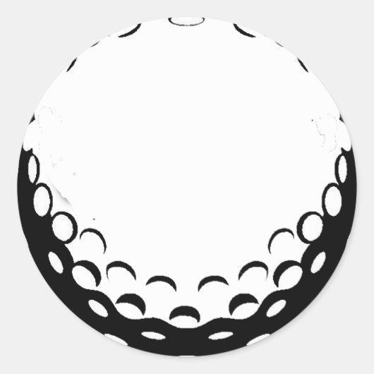 ゴルフボール ラウンドシール (正面)